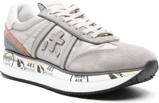 Premiata Conny panelled suede sneakers Grey