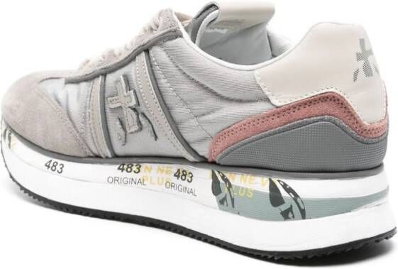 Premiata Conny panelled suede sneakers Grey