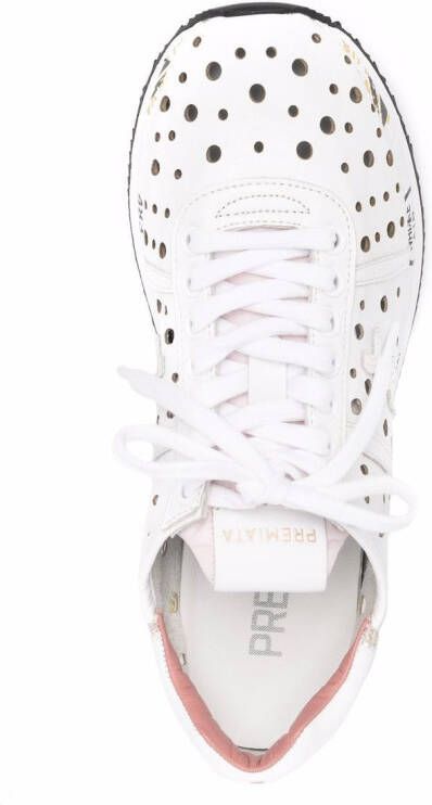 Premiata Conny perforated sneakers White