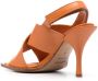Premiata crossed strap stiletto sandals Orange - Thumbnail 3