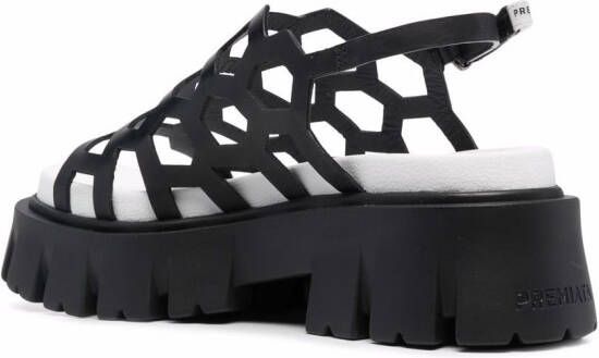 Premiata cut-out detail sandals Black