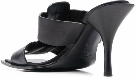 Premiata double-strap leather sandals Black