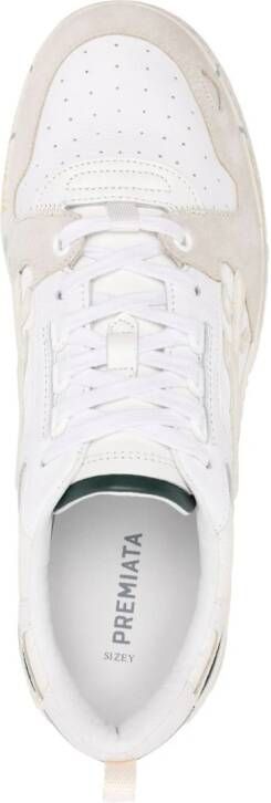 Premiata Drake lace-up leather sneakers White
