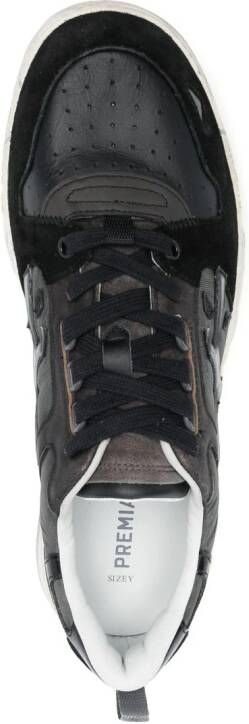 Premiata Drake logo-patch sneakers Black