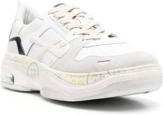 Premiata Drake logo-patch sneakers White