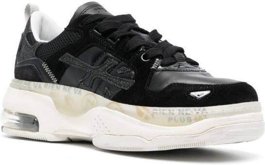 Premiata Drake low-top leather sneakers Black