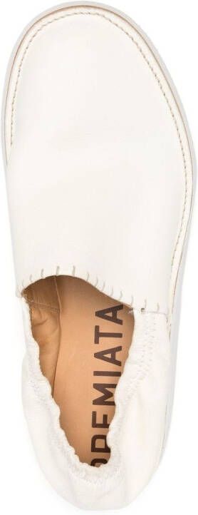 Premiata elasticated-ankle rubber-sole loafers Neutrals