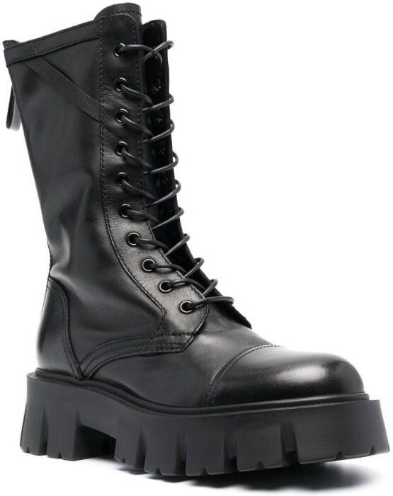 Premiata Elba combat boots Black