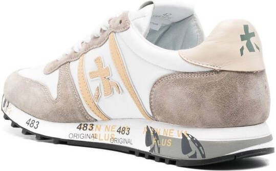 Premiata Eric leather low-top sneakers Neutrals