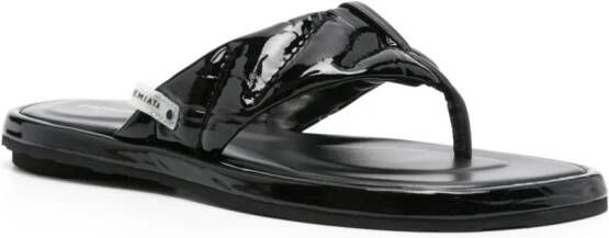 Premiata high-shine-detailing sandals Black