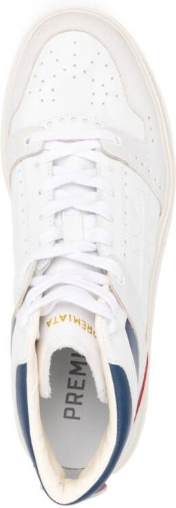 Premiata high-top lace-up sneakers White