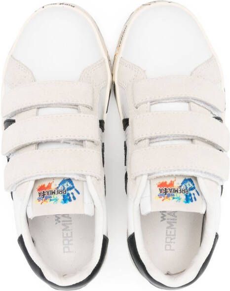 Premiata Kids Andy touch-strap sneakers White