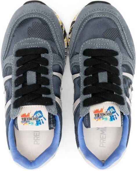 Premiata Kids Sky lace-up sneakers Blue