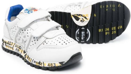 Premiata Kids Sky touch-strap sneakers White