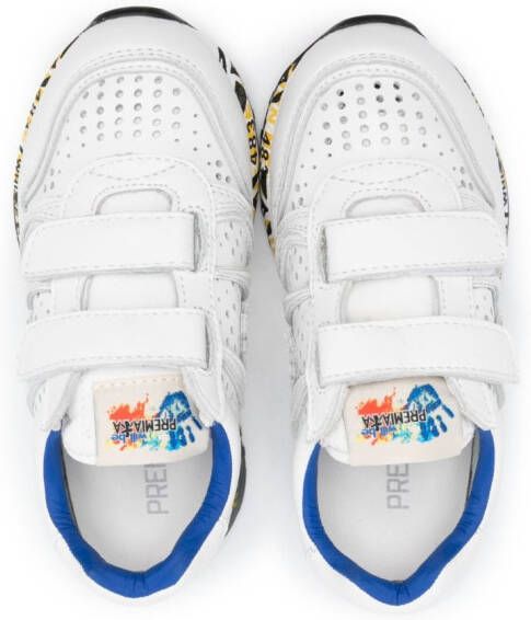 Premiata Kids Sky touch-strap sneakers White