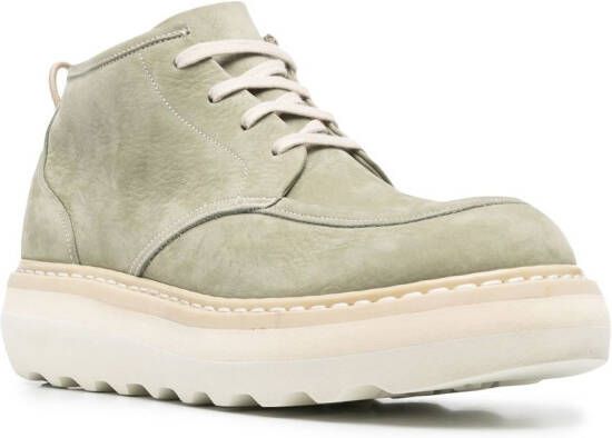 Premiata lace-up ankle boots Green