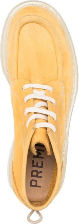 Premiata lace-up ankle boots Yellow