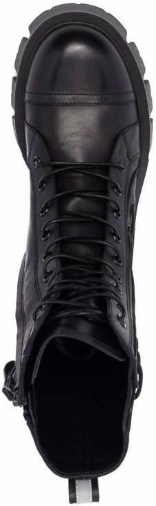 Premiata lace-up chunky ankle boots Black