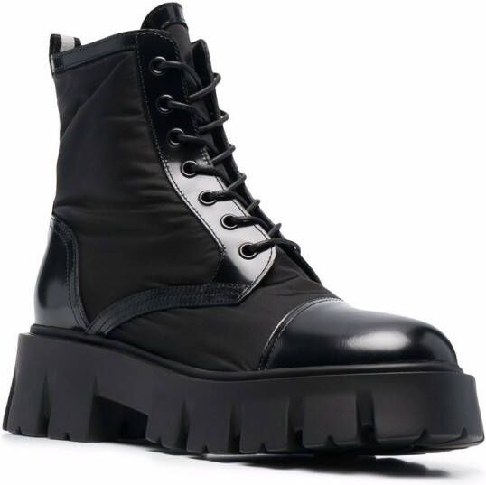 Premiata lace-up chunky-sole boots Black