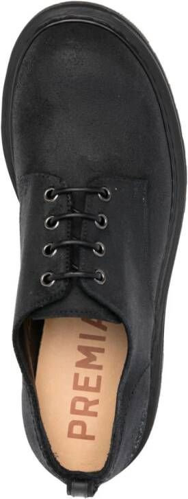 Premiata lace-up leather Derby shoes Black