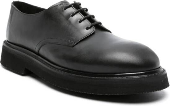Premiata lace-up leather Derby shoes Black