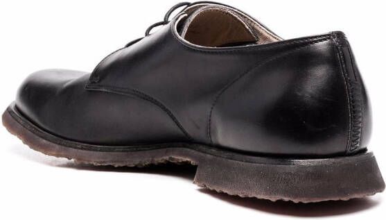 Premiata lace-up leather derby shoes Black