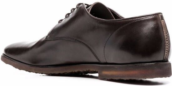Premiata lace-up leather derby shoes Brown