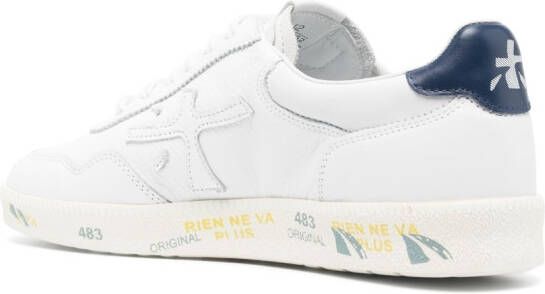 Premiata lace-up leather sneakers White