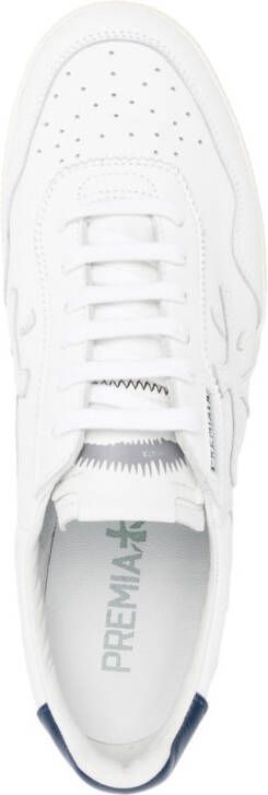 Premiata lace-up leather sneakers White