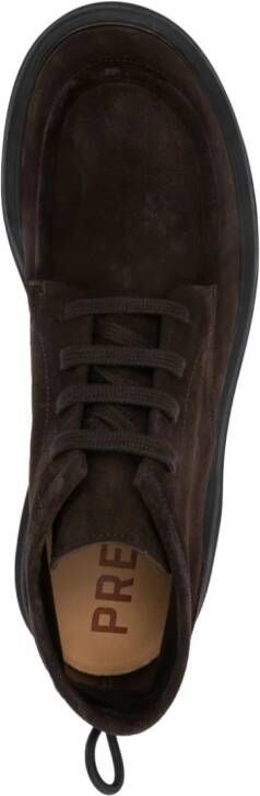 Premiata lace-up suede boots Brown