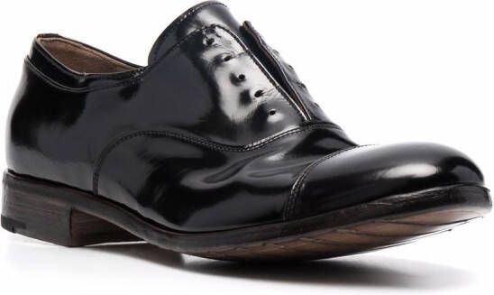 Premiata laceless-design derby shoes Black