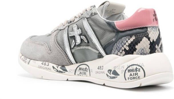 Premiata Layla low-top lace-up sneakers Grey