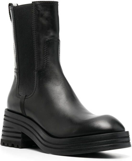 Premiata leather 70mm Chelsea boots Black
