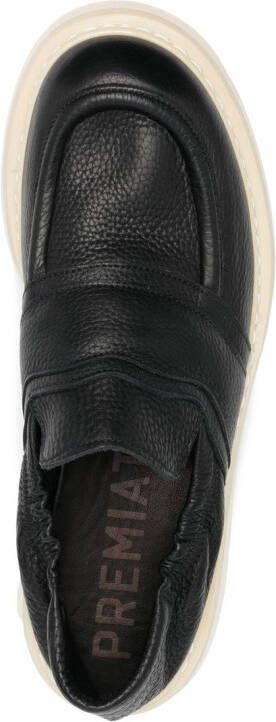 Premiata leather loafer shoes Black