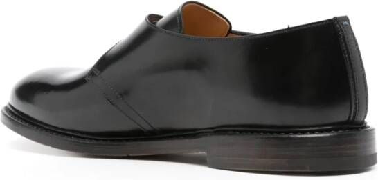 Premiata leather monk shoes Black
