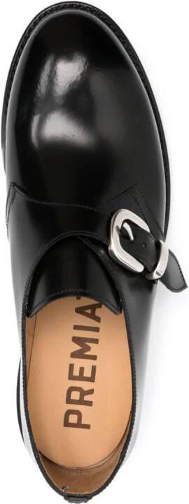 Premiata leather monk shoes Black