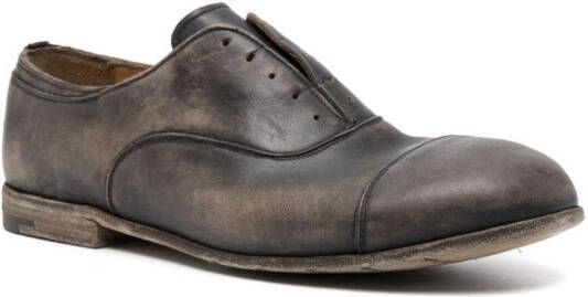 Premiata leather oxford shoes Black
