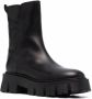 Premiata leather shearling boots Black - Thumbnail 2