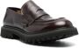 Premiata logo-patch 50mm leather loafers Brown - Thumbnail 2