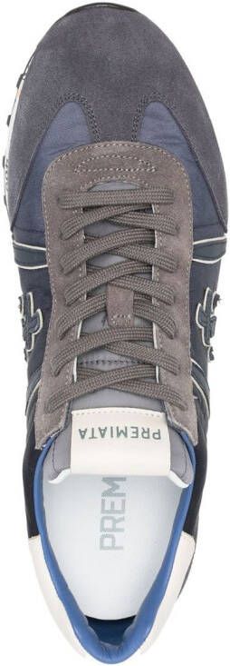 Premiata Lucy panelled low-top sneakers Blue