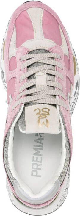 Premiata Mased logo-appliqué sneakers Pink