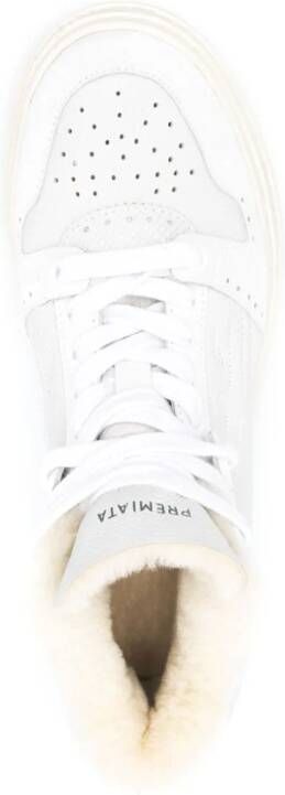 Premiata Mid-Quinn leather sneakers White