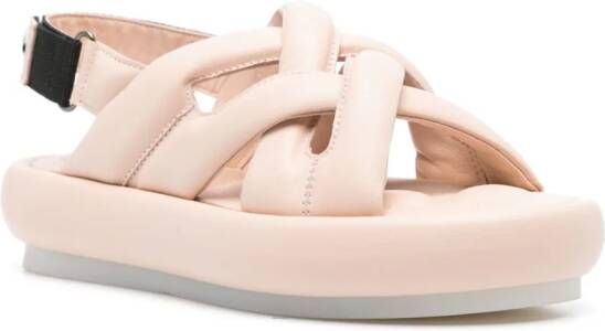 Premiata padded leather sandals Pink