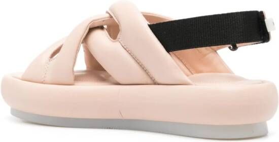 Premiata padded leather sandals Pink