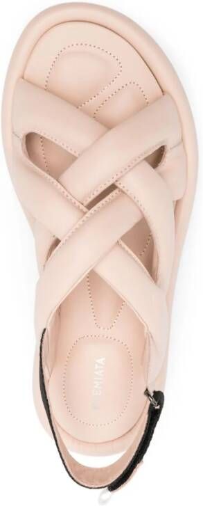 Premiata padded leather sandals Pink