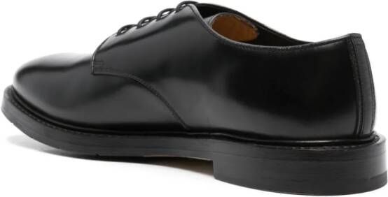 Premiata panelled leather derby shoes Black