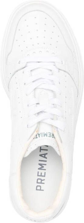 Premiata patch-detail lace-up sneakers White