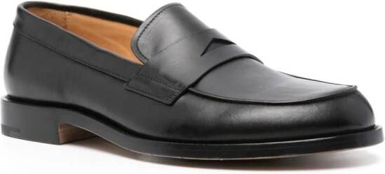 Premiata penny-slot leather loafers Black
