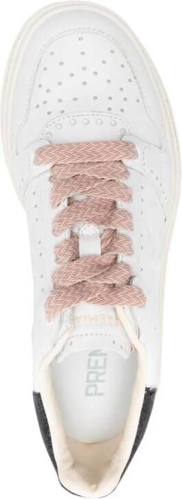 Premiata perforated leather sneakers White