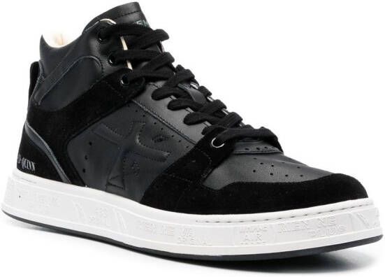 Premiata Quinn high-top leather sneakers Black